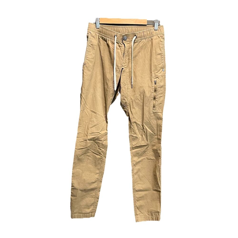 Vuori Brown Ripstop Men's‎ Drawstring Activewear Pants Size Small
